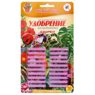 Палички Чистий Лист від шкідників / 20 шт.