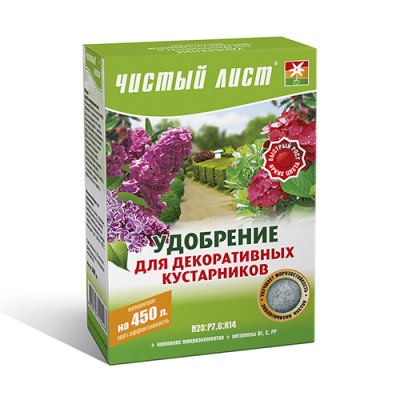 Добриво Чистий Лист для декоративних кущів  / 300 г.