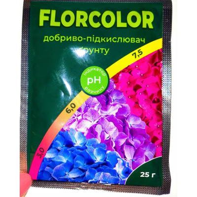 Добриво - підкислювач грунту "Florcolor" ТМ "Сенат" / 25 г.